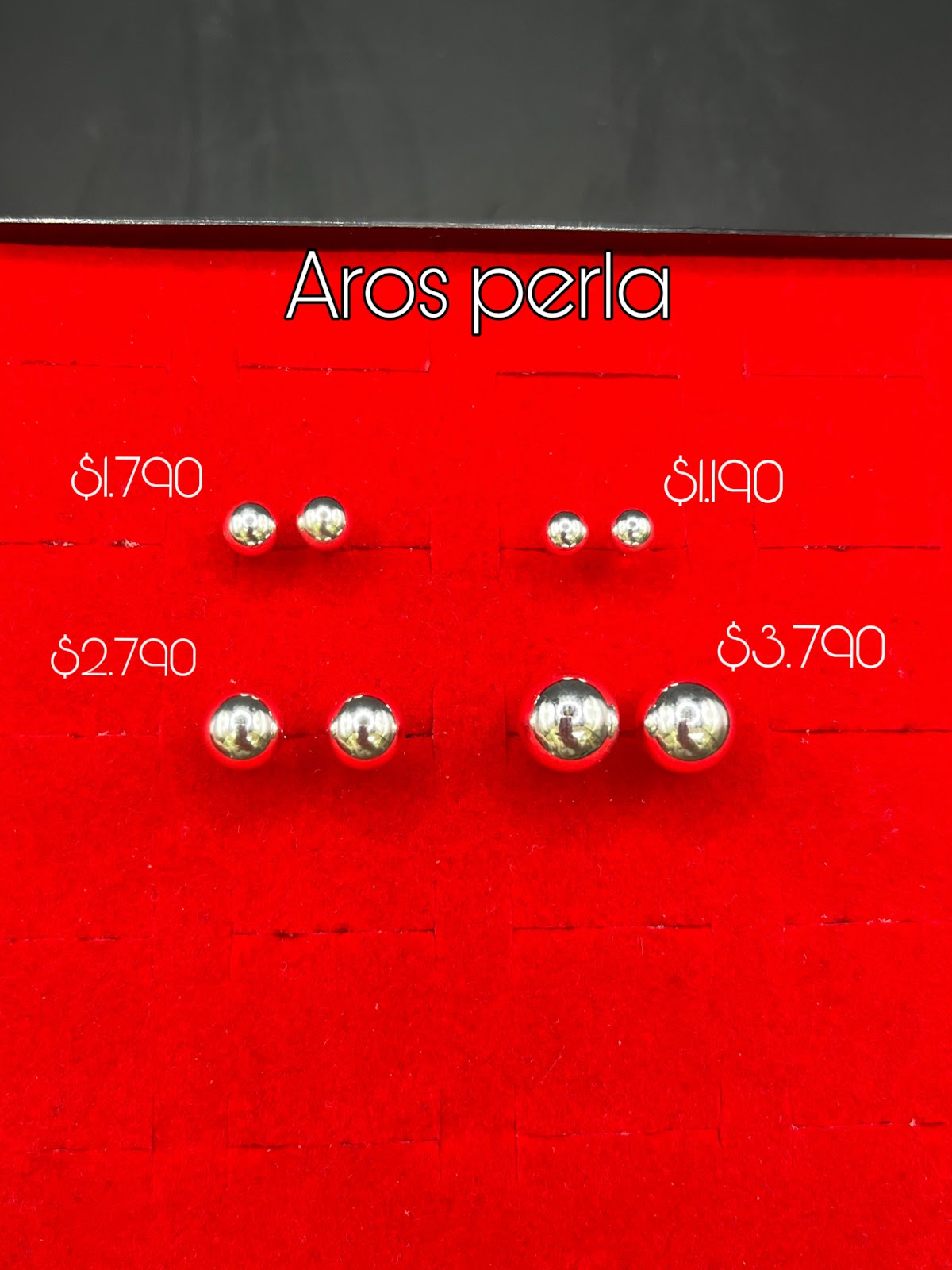 Aros de plata 925 con distintos precios, catálogo Joyas Peter Club