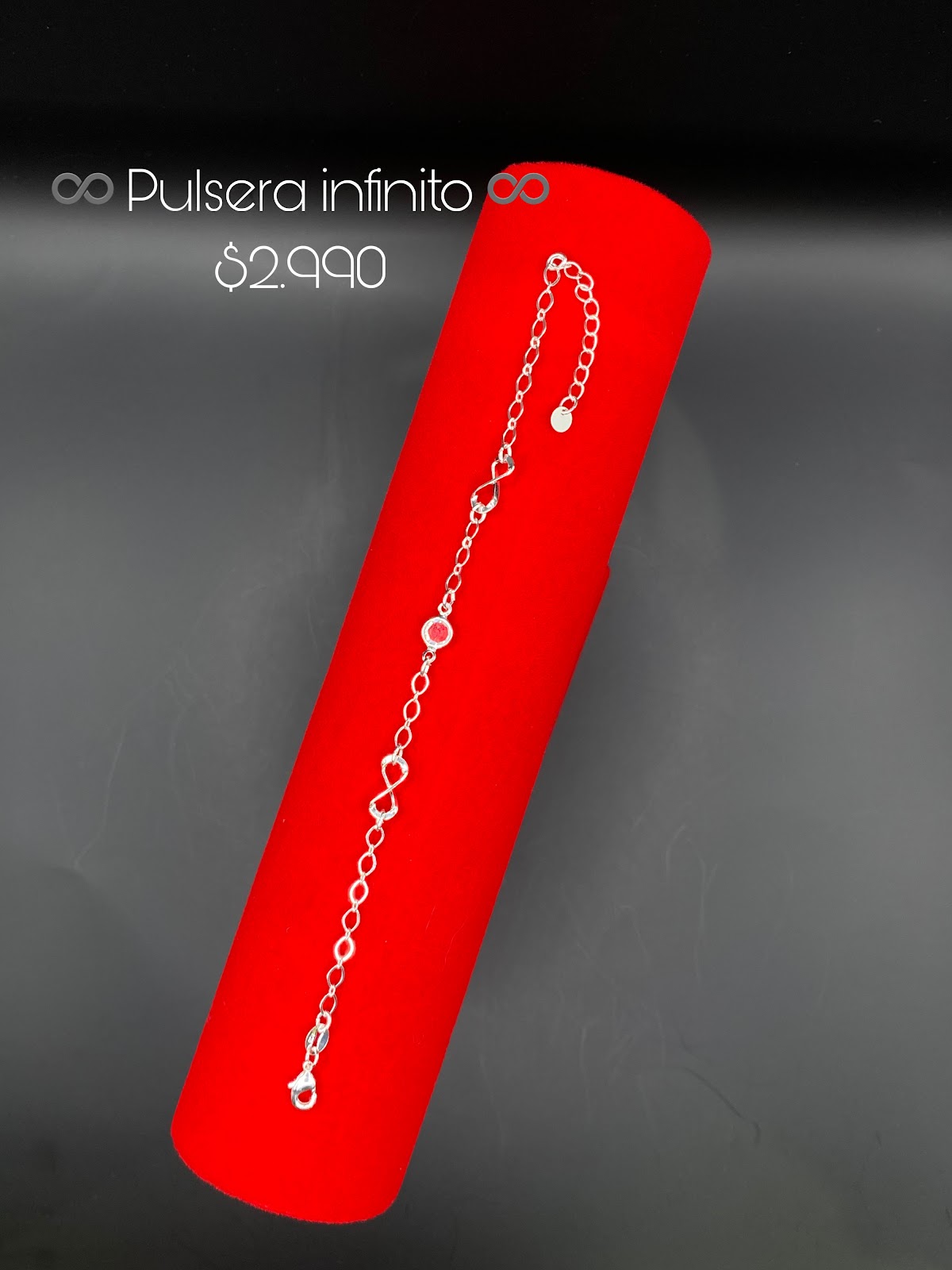 Pulsera infinito de plata, catálogo Joyas Peter Club